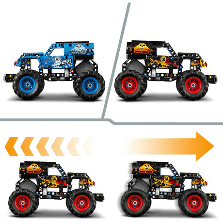 Lego Technic 42219 Monster Jam Grave Digger Feuer und Eis