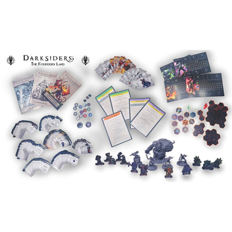 Europäisches Spielernetzwerk Darksiders: Das verbotene Land Brettspiel (englisch, 1 – 5 Spieler, 30 – 60 Minuten, ab 16 Jahren)