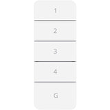 Click-on-Click-off-Fernbedienung mit Wandmontage (weiß)