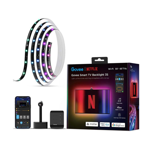 Govee Smart TV Lighting Matter – 55-65 Zoll Hintergrundbeleuchtung 3s – Netflix-Edition