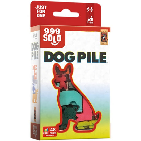999games 999 Games Hundehaufen-Denkspiel (niederländisch, 1 Spieler, ab 7 Jahren, 48 Aufgaben)