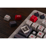 8bitdo Retro mechanische Tastatur N Edition (grau, US-Layout (QWERTY), Kailh Box weiß, 100 %, Bluetooth Low Energy, Wireless 2,4 g, USB)