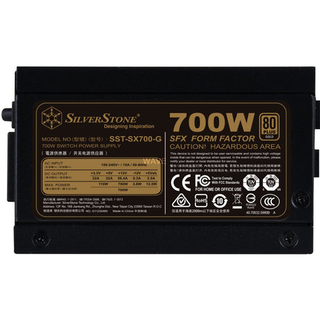 Silverstone sx700-g v1.1-gm modulares 700-Watt-Netzteil (4x PCIe)