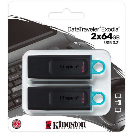 Kingston Datatraveler Exodia 64 GB 2 Pack