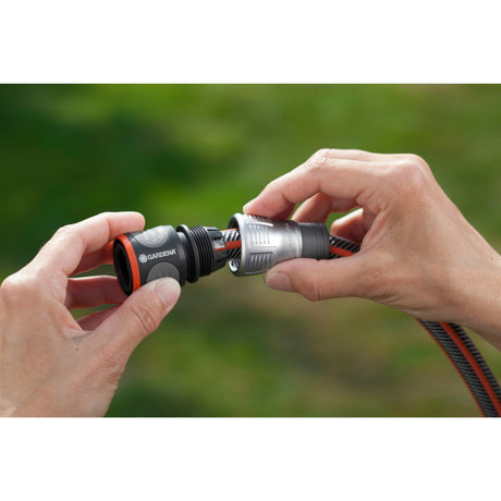 Gardena Premium-Schlauchverbinder 13 mm (1 2) - 15 mm (5 8) (Grausilber, 18255-50)