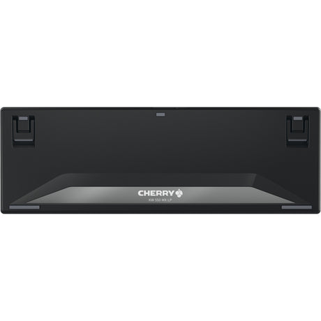 Cherry KW 550 MX LP, Tastatur (Schwarz, US-Layout, MX Low Profile 2.0 Elfenbein, 96 %, weiße LED, PBT-Tastenkappen)