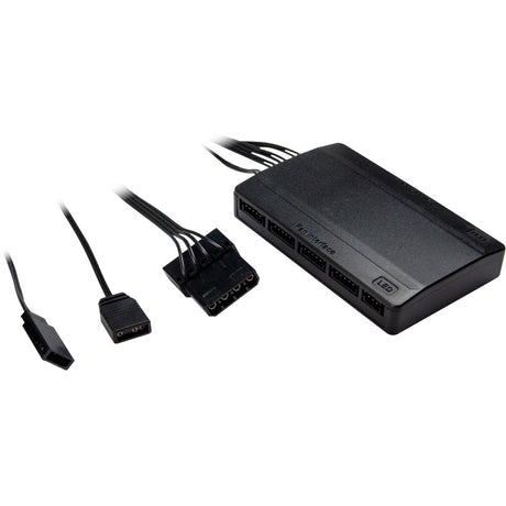 Inter-Tech Argus RGB-Lüfter-Set RS-14 Gehäuselüfter (schwarz, 3 Stück, 140 x 140 x 25 mm, PWM)