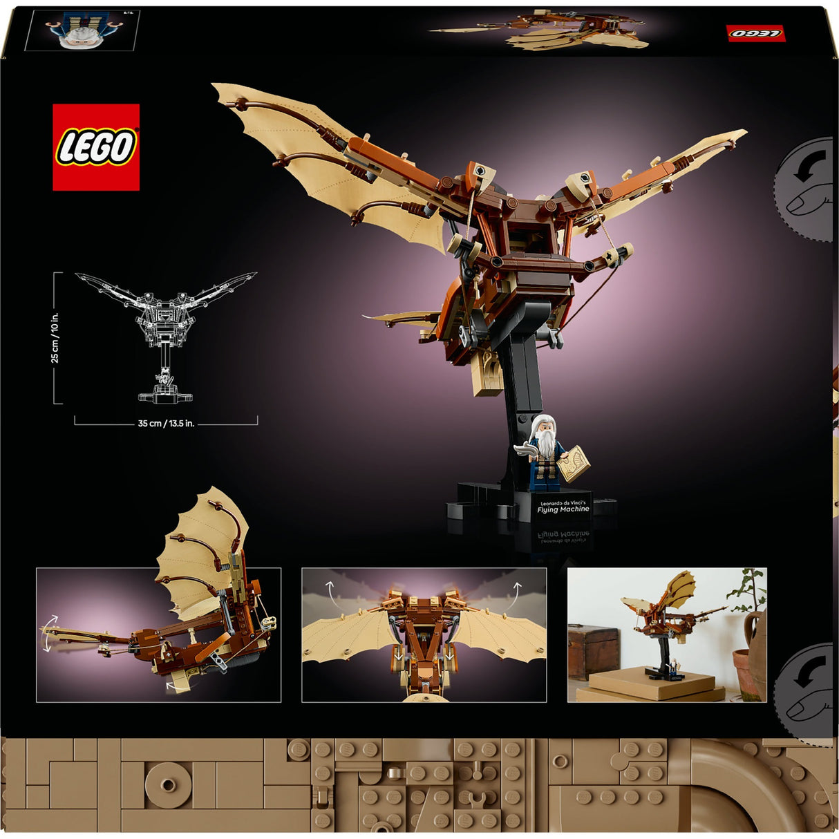 Lego Icons 10363 Leonardo da Vincis Flugmaschine