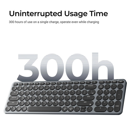 Tastatur Keychron B4 Pro-K8 (weiß, US-Layout (QWERTZ), Scherenschalter, 96 %, ABS-Tastenkappen, 2,4 GHz | Bluetooth | USB)