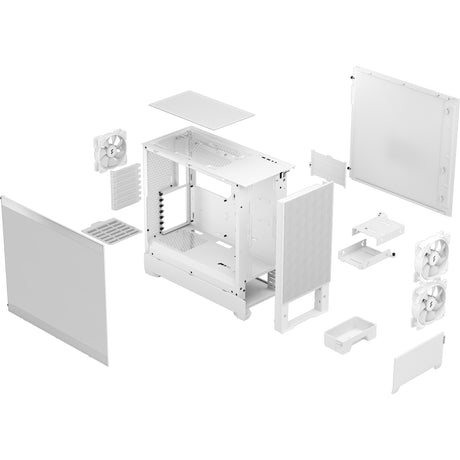 Fractal Design Pop Air RGB Midi-Tower-Gehäuse (weiß | 2x USB-A | RGB | gehärtetes Glas)