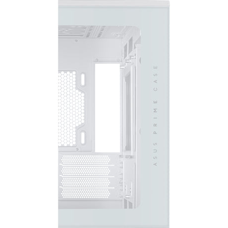Asus Prime Ap202 Midi-Tower-Gehäuse (Weiß | 2x USB-A | 1x USB-C | RGB | Gehärtetes Glas)