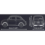 Cobi fiat 500 abarth - executive edition constructiespeelgoed (schaal 1:12)