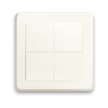 Shelly blu wall switch 4 + busch-jaeger adapter schakelaar (wit, bluetooth 4.2)