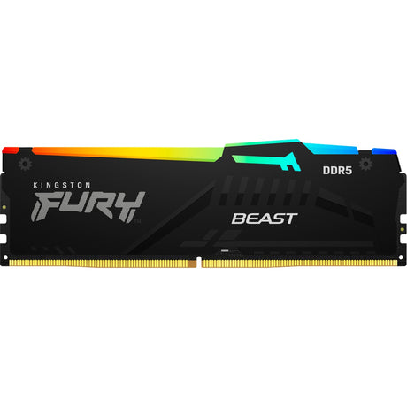 Kingston Fury 16 GB DDR5-5600 RAM (schwarz, KF556C36bbea-16, Beast RGB, XMP, Expo)