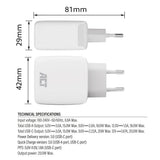 Act USB-C USB-A-Ladegerät 20 W PD PPS, Schnellladung, Ganfast