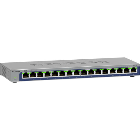 Netgear 16-poorts gigabit ethernet unmanaged switch (gs116v3) (grijs)