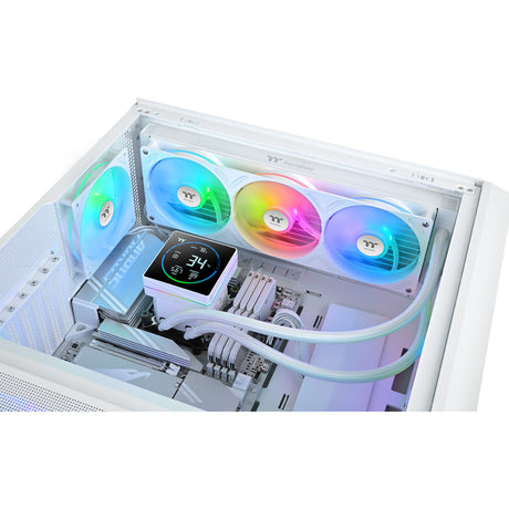 Thermaltake TH360-S V3 ARGB Sync AIO Flüssigkeitskühler – Snow Edition Wasserkühlung (weiß)