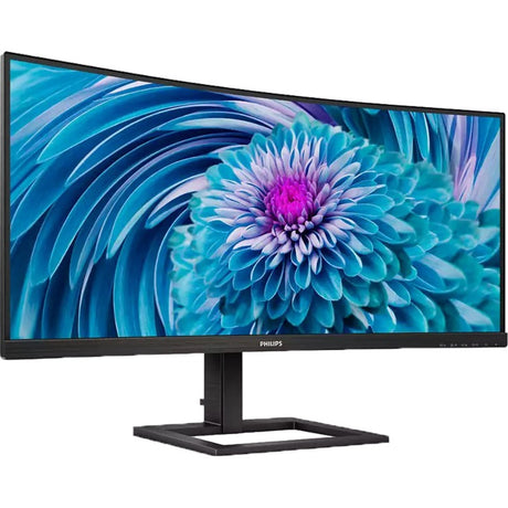 Philips 346e2cuae 00 34 gebogener Ultrawide-Monitor (schwarz, HDMI, Display-Port, 4x USB-A, USB-C)