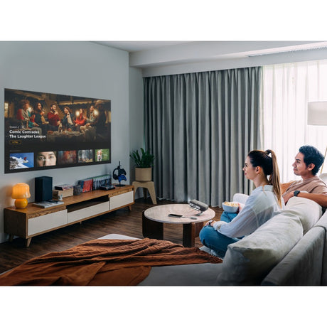 Viewsonic Smart LED tragbarer Projektor mit Harman Kardon Lautsprechern (Schwarz, HDMI, Audio, WLAN, Bluetooth)
