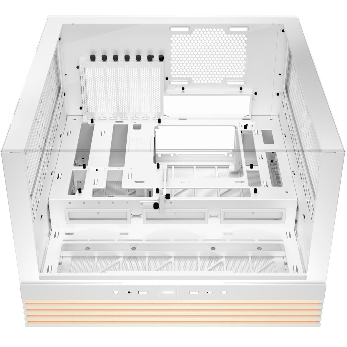 Ruhig sein! Light Base 600 dx Midi-Tower-Gehäuse (weiß | 2x USB-A | 1x USB-C | RGB | gehärtetes Glas)