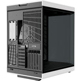 Hyte y70 Midi-Tower-Gehäuse (schwarz und weiß | 2x USB-A | 1x USB-C | gehärtetes Glas)