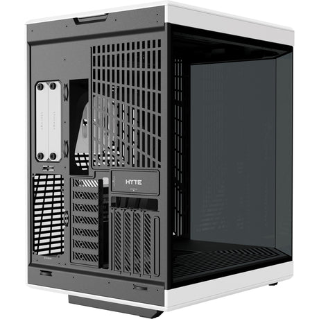 Hyte y70 Midi-Tower-Gehäuse (schwarz und weiß | 2x USB-A | 1x USB-C | gehärtetes Glas)