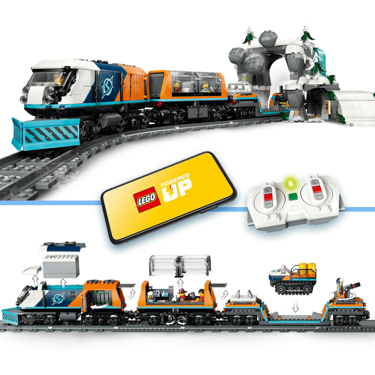 Lego 60470 City Trains Forschungszug am Nordpol