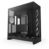 Nzxt H9 Flow RGB+ Midi-Tower-Gehäuse (schwarz (matt) | 2x USB-A | 1x USB-C | RGB | gehärtetes Glas)
