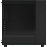 Fractal Design North – Momentum Edition Midi-Tower-Gehäuse (schwarze Holzfarbe | 2x USB-A | 1x USB-C | gehärtetes Glas)