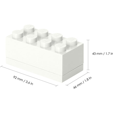 Zimmer Kopenhagen Lego Mini Box 8 Weiß