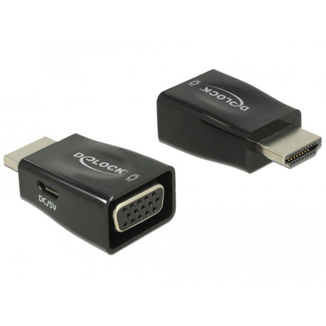 Delock HDMI-A Stecker > VGA Buchse Adapter (schwarz)