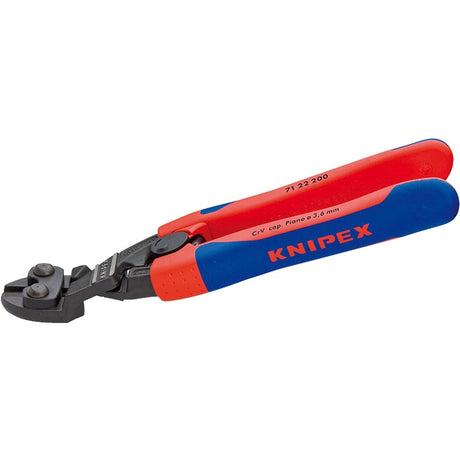 Knipex Cobolt Bolzenschneider 7122200 Schneidzange (Schneide mit Facette, mit Öffnungsfeder)