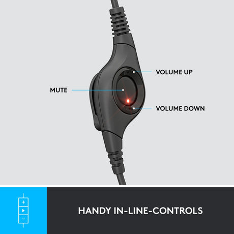 Headset logitec h390 usb schwarz