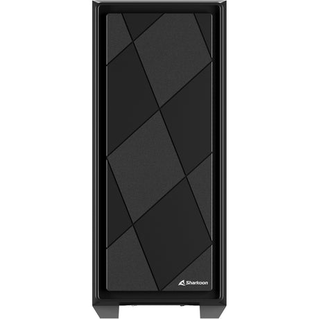 Sharkoon vs8 RGB schwarzes Midi-Tower-Gehäuse (schwarz | 2x USB-A | 1x USB-C | RGB | gehärtetes Glas)