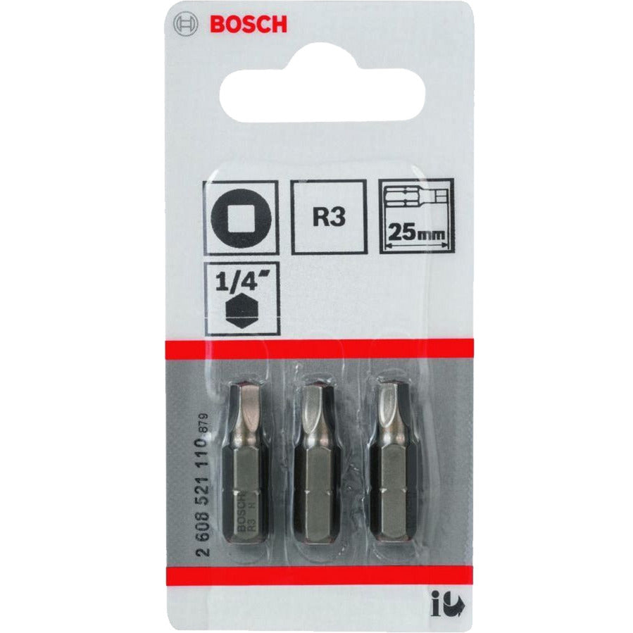 Bosch Zubehör 3x Bit extrahart 4-seitig 1 4 25 - 2608521110