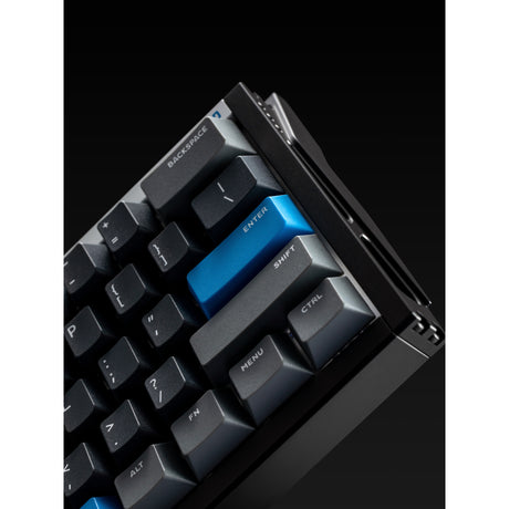 Iqunix EZ60 Magnetschalter-Gaming-He-Tastatur (Schwarz, US-Layout (QWERTY), Gateron Magnetic Jade Pro, 60 %, RGB, Double Shot PBT-Tastenkappen)