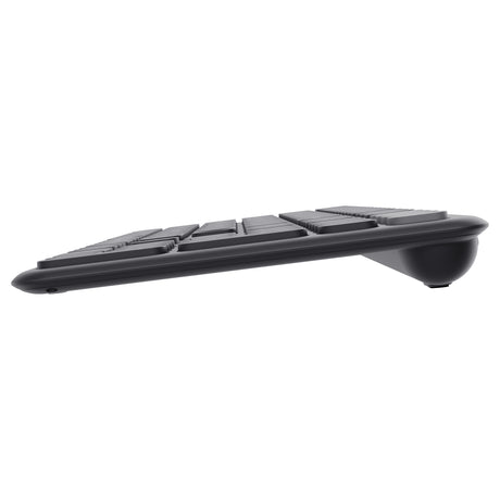 Vertrauen Sie der kabellosen Vaiya-Tastatur (schwarz, US-Layout (QWERTZ), 100 %, Bluetooth 2,4 GHz)