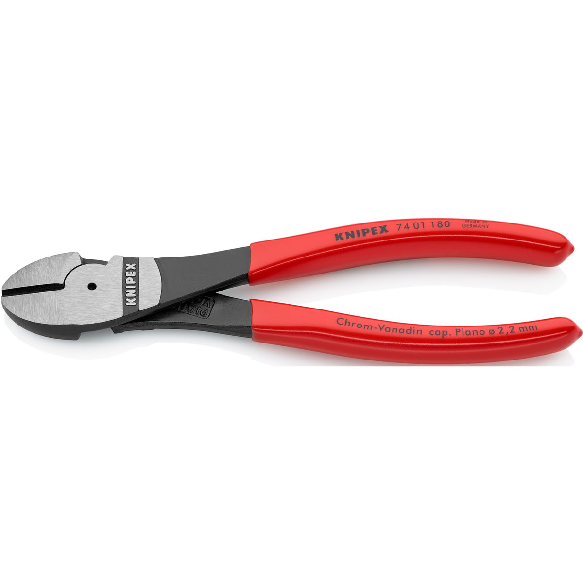 Knipex Kraft-Seitenschneider 74 01 180 Schneidzange (rot)