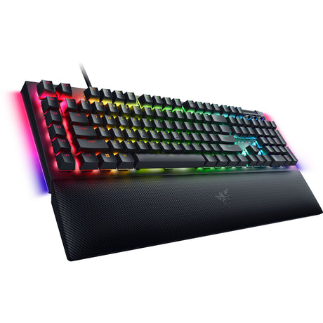 Razer Blackwidow V4, Gaming-Tastatur (Schwarz, US-Layout, Gelb, RGB-LEDs, Doubleshot-ABS)