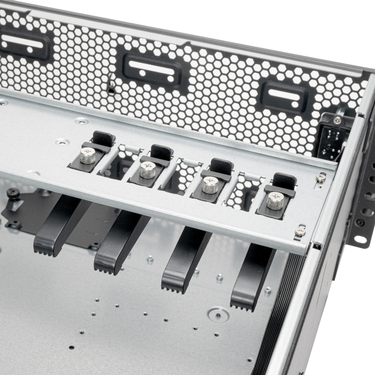 Silverstone rm4a rack behuizing (zwart | 4u | usb-c)