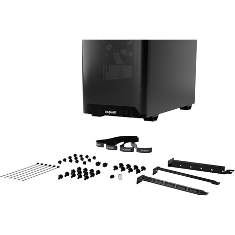 Ruhig sein! Pure Base 501 Airflow Window Midi-Tower-Gehäuse (schwarz | 2x USB-A | 1x USB-C | gehärtetes Glas)
