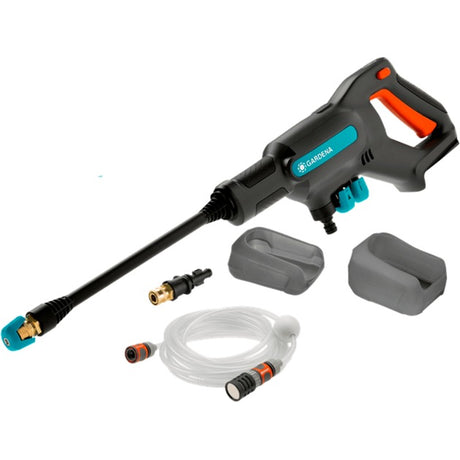 Gardena Aquaclean 24 18 V P4A Solo Hochdruckreiniger (Grau Türkis, 14800-55, Batterie nicht im Lieferumfang enthalten)