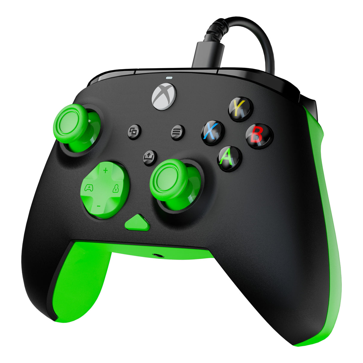 Turtle Beach Rematch Core Wired Controller (Schwarz Grün, Xbox Series X|S, Xbox One, PC)