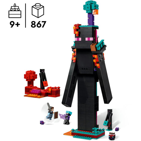 Lego Minecraft 2in1, der Enderman-Turm, Spielzeug für Kinder – 21279