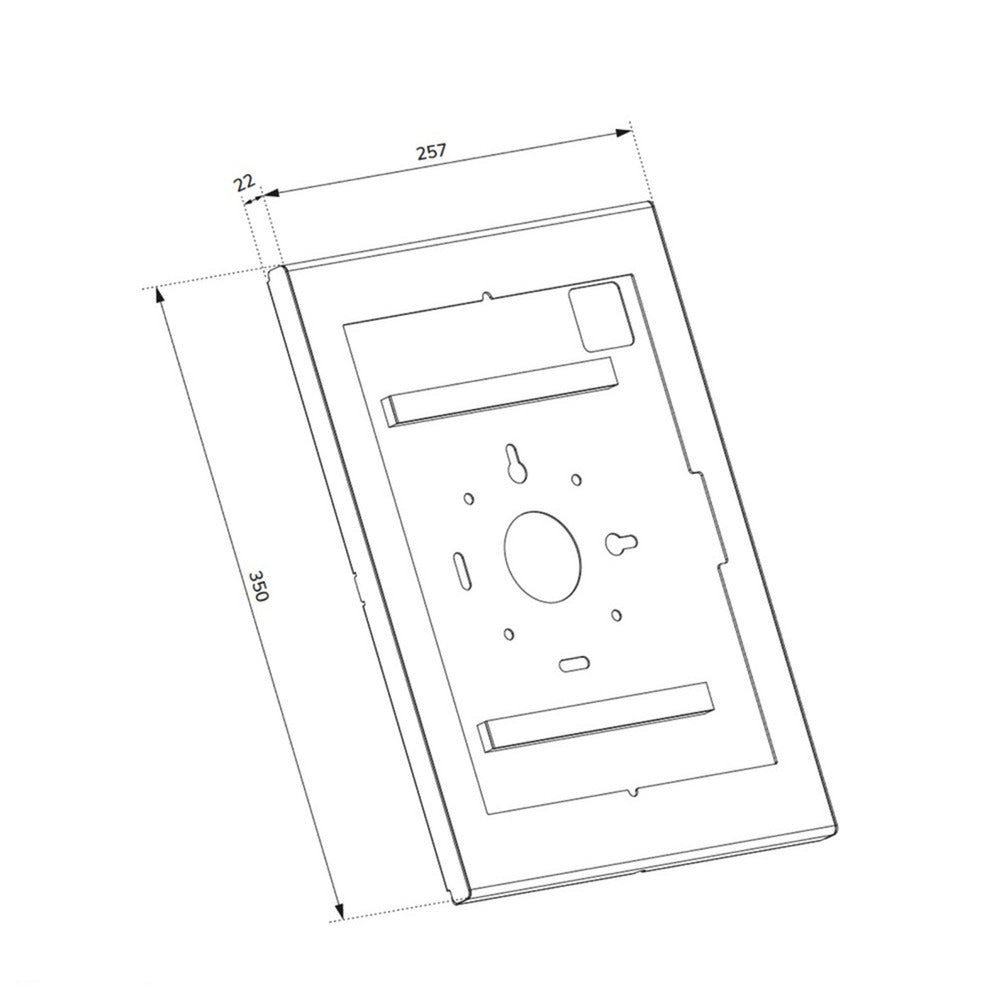 Neomounts wl15-602bl1 tablet casing standaard (zwart)