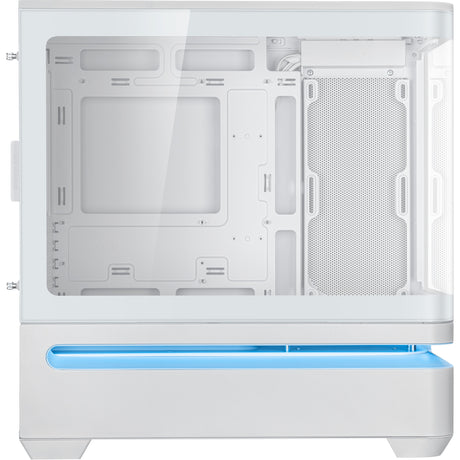 Asus Prime Ap202 Midi-Tower-Gehäuse (Weiß | 2x USB-A | 1x USB-C | RGB | Gehärtetes Glas)