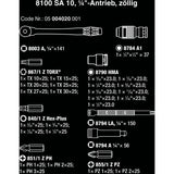 WAA 8100 SA 10 Zyklop Metall RETEST SET, 1 4