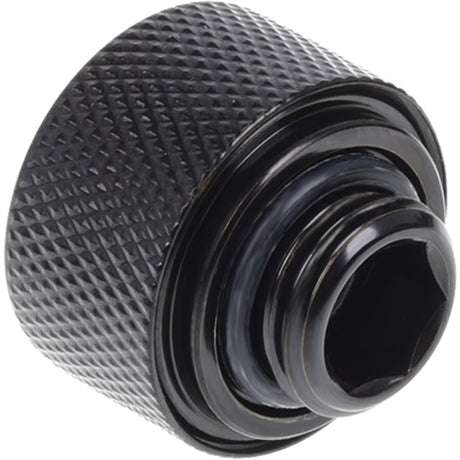 Alphacool Eiszapfen 16 mm Hartrohr-Klemmverschraubung G1 4 – Sixpack-Schraubenset (schwarz)