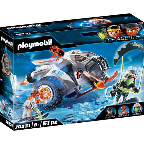 Playmobil Top Agents – Spionageteam Schneemobil-Konstruktionsspielzeug (70231)