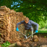Gardena Amboss-Gartenschere Energycut Pro L, mit Ambossschliff (grautürkis, 75cm, für trockenes Holz)